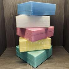 Colección de CD/DVD transparente de doble cara, juego de piezas con diseño resistente a los arañazos, a prueba de polvo, bolsa de almacenamiento con ranura para CD, varios colores VQZI - Blanco - Ver 4