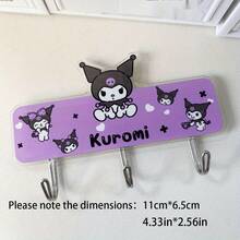 SANRIO 1 Móc Treo Tường - Giá Treo Dán Dễ Thương Dùng Để Treo Khăn, Túi, Chìa Khóa, v.v. - Dễ Lắp Đặt, Móc Trang Trí Bằng Nhựa Màu Hồng, Thiết Kế Đẹp Mắt, Phù Hợp Cho Nhà Bếp, Phòng Tắm, Phòng Ngủ và Văn Phòng, Móc Treo Tiện Dụng (Vui lòng Lưu Ý Kích Thước Sản Phẩm Trước Khi Mua) - nhiều màu - Xem 11