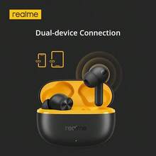 Realme Buds T200 Lite，蓝牙耳机，12.4mm 动圈低音单元，32dB 主动降噪，长达 50 小时播放时间，Hi-Res Audio 认证，双设备连接 2.0，黑色 - 白灰色 - 查看 5