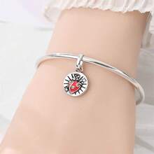 925 Sterling Silver Lion Charm Pendant, Rose Charm Pendant, Hope Swallow Charm Pendant, Star Moon Charm Pendant, Angel Charm Pendant, Heart Charm Pendant, Magic Surprise Box Charm. Suitable For Genuine Snake Chain Bracelets, Necklaces, Bangles, Beaded Chains, DIY Jewelry Crafting, And Luxurious Best Friend Gifts. - Multicolor - View 10