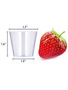 10/25/50/100pcs Transparent 1oz Champagne Flutes, Wine Glasses, Cocktail Glasses, Wedding Toast Cups, Reusable Drinkware, Ideal For New Year, Christmas, Parties, Weddings, Birthdays, Valentine's Day, Back To School And Other Major Events - Multicolor - View 5