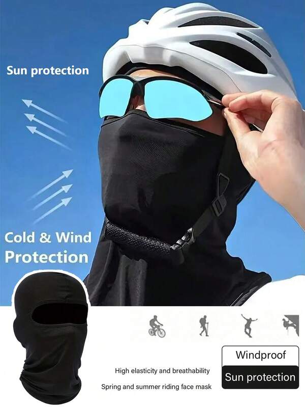หน้ากากกัน UV สำหรับปั่นจักรยานกลางแจ้ง, ซับในหมวกกันน็อคจักรยาน, ที่คาดผมกีฬา กันลม, หมวกกันฝุ่น, เหมาะสำหรับฤดูใบไม้ผลิ, ฤดูร้อน, ฤดูใบไม้ร่วงและฤดูหนาว