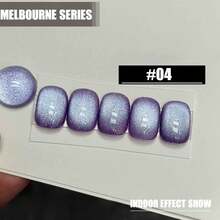 MIANEL 12ml 2026 冬季闪耀墨尔本蓝猫眼指甲油 蓝绿红猫眼凝胶指甲油 冬季美甲用品 美甲产品 适用于美甲沙龙和UV灯 - 彩色 - 查看 8