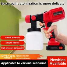 - 21V Pintor Eléctrico Pulverizador, Tres Modos de Pulverización 800ML Inalámbrico Pulverizador de Pintura Split Desmontar Cuerpo de la Máquina Auto Muebles Aerógrafo para Muebles Gabinetes,40978645 - A - Ver 5