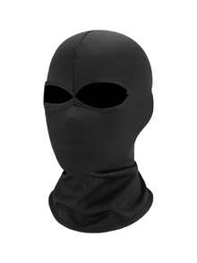 1个/多个 男女通用纯色拉法帽滑雪面罩，防风防紫外线户外运动头套，适合骑行、徒步旅行