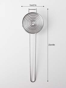 1pc Stainless Steel Egg Separator, Easy Yolk & Egg White Separator, Anti-Scald Handle, Baking & Breakfast Tool, Easy To Clean & Durable