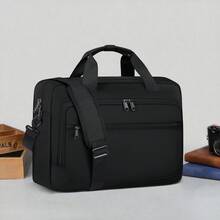 NEWHEY 17.3-Inch Laptop Bag, Men's Handheld Briefcase, Waterproof Laptop Bag, Convertible Crossbody Briefcase, Unisex Computer Bag, Business, Travel, And School Portable Laptop Bag - Multicolor - View 1