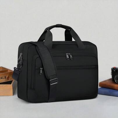 NEWHEY 17.3-Inch Laptop Bag, Men's Handheld Briefcase, Waterproof Laptop Bag, Convertible Crossbody Briefcase, Unisex Computer Bag, Business, Travel, And School Portable Laptop Bag