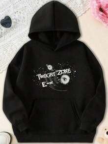 WeStyle Hub Valentine's Day 1 PcsVintage Miami Hurricanes NCAA Hoodie Sweatshirt Large Miami Hurricanes Spell  Logo Sweater Univer180g 100% Cottonconjuntos Para HombreY2K-W-Valentine Outfits For Women - 黑色 - 查看 1