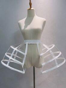 Enagua con volante asimétrico y cola de tren para bodas y cosplay - Campana con volante asimétrica, enagua interior para vestidos de novia, baile de graduación, concursos de belleza, disfraces históricos - Accesorio romántico para bodas y realce de disfraces para ocasiones especiales - multicolor - Ver 1