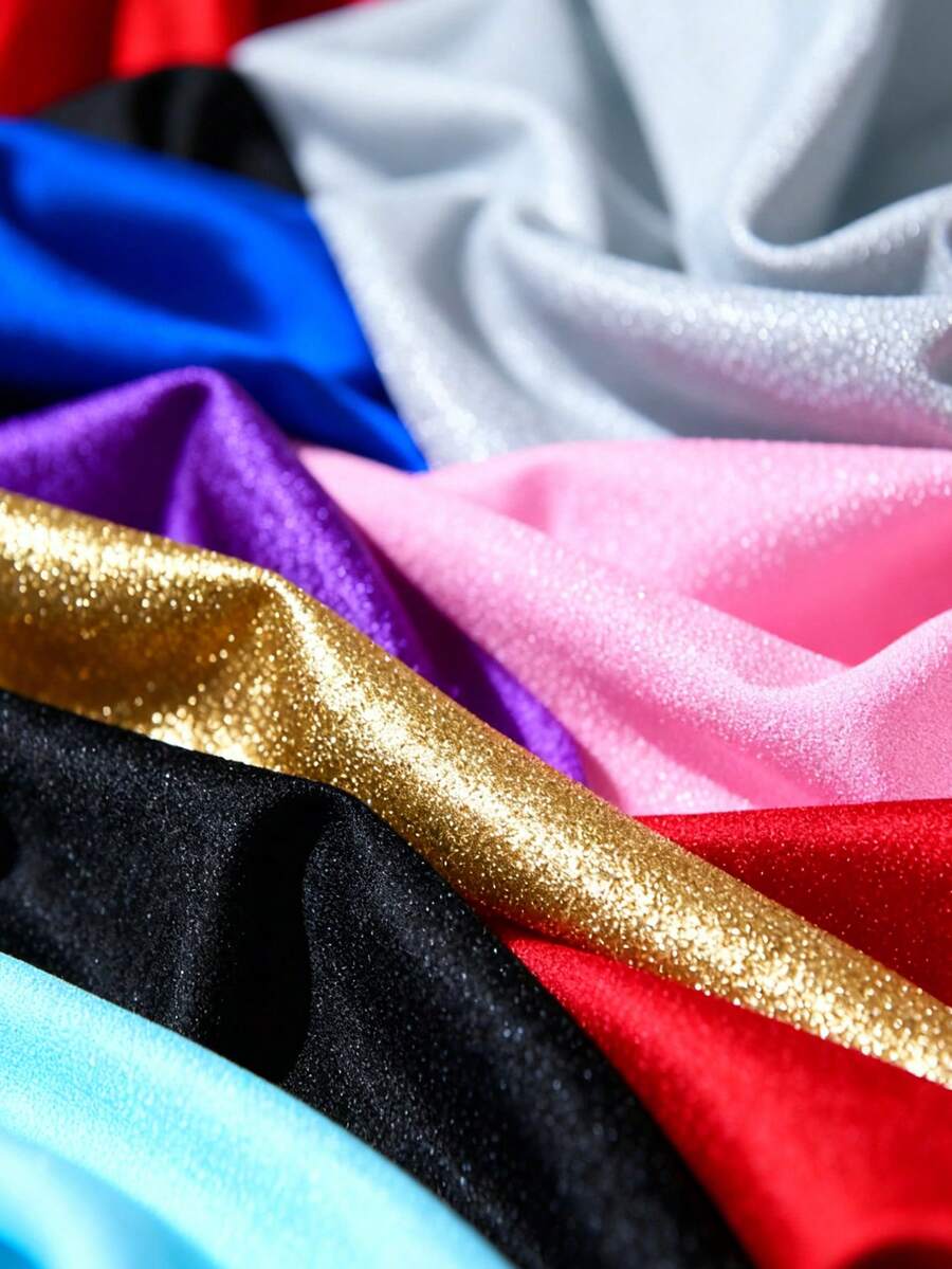 1pc Premium Starry Sky Shimmery Soft Tulle Fabric, Suitable For Wedding, Party, Dress, Gift Box Packaging, DIY - A - View 1