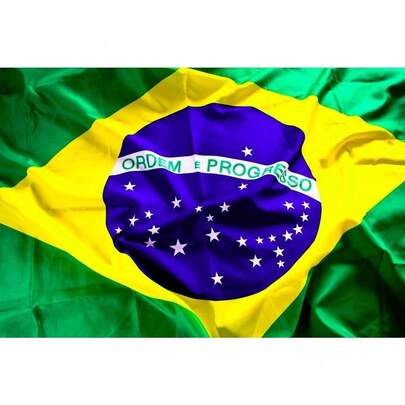 Bandeira Do Brasil Grande Copa Do Mundo Seleção Torcida Brasileira Verde E Amarelo 90cm x 150cm