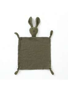 1pc Muslin Teething Blanket, Baby Rabbit Crinkle Cloth Sensory Toy - Multicolor - View 34