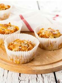 100/500个装烘焙纸杯蛋糕衬垫，甜点烹饪容器，蛋糕纸杯，甜点纸杯，防油烘焙杯，纸杯蛋糕模具，经典烘焙工具，纸质 - 彩色 - 查看 11