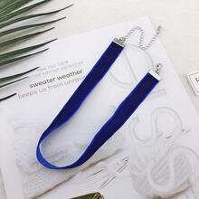 Coiris 1.6cm 20pcs Royal Blue Velvet Chokers Vintage Necklace For Women With Extension (XL-1002-5) - 1.6公分-20個-寶藍色 - 查看 3