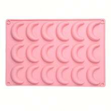 8-Cavity Mini Mousse Baking Tool - 3D Crescent Silicone Cake And Dessert Mold - Multicolor - View 8