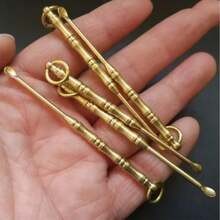 Pack Of 6, Creative Retro-Style Ear Picks, Bamboo-Shaped, Exquisite And Beautiful, Easy To Carry And Not Easy To Lose, Suitable For Use As Keychains And Ear Picks. - Multicolor - View 4