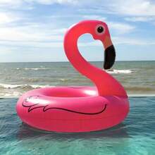 Pink Flamingo - Giant Inflatable Animal Pool Float, Inflatable Floating Ring, Inflatable Swimming Ring, Inflatable Beach Float, Adult Summer Pool Party Water Toy - Pink - View 8