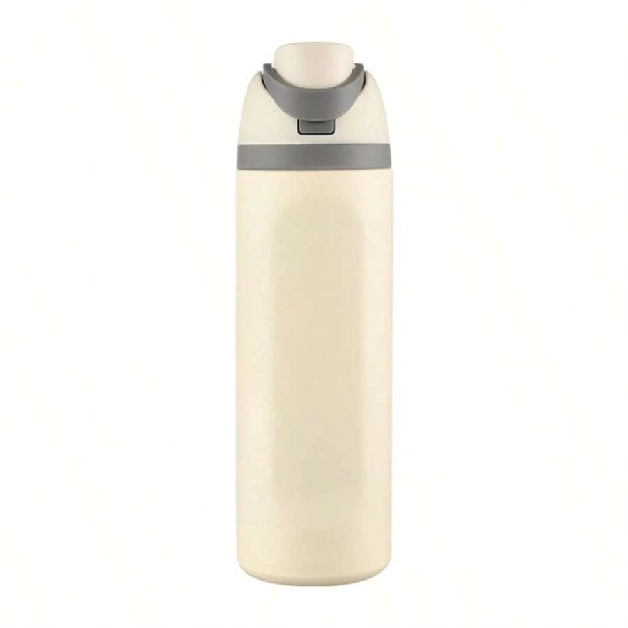 Generic Insulated Stainless Steel Tumbler 16/24oz - Leakproof Lid With Straw, Double Wall Vacuum Cup For Outdoor Sports, Home, Office, Gym | Perfect Christmas Gift - trắng - Xem 1