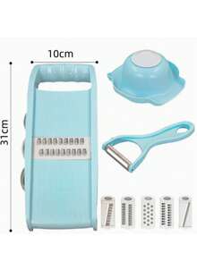 8-In-1 Multi-Functional Kitchen Slicer Set, Includes Various Blades For Cutting Fries, Vegetables, Shredding, And Peeling To Meet Various Kitchen Needs - Multicolor - View 7