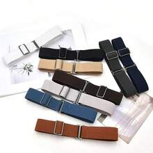 Elastic Waist Belt, Unisex, Suitable For Jeans, Down Jackets, Dresses. Adjustable, Elongated And Widened Elastic Waistband, Slim Waist Cincher. - Multicolor - View 4