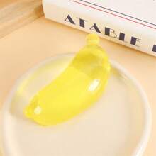 1pc New Transparent Banana Squeeze Ball | Quick Rebound Fruit Stress Relief Toy | Pressure Relief Tool For Teens & Adults - Multicolor - View 3