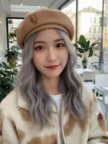 Cartoon Bear Casual Polyester (Polyester) Beret Hat For Daily Wear - Multicolor - View 3