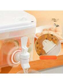 Summer Large 5L Cold Kettle Refrigerator With Faucet Lemonade Bottle Drinker Kettle Kettle Drink Dispenser Home Cold Kettle Bucket - White - View 3