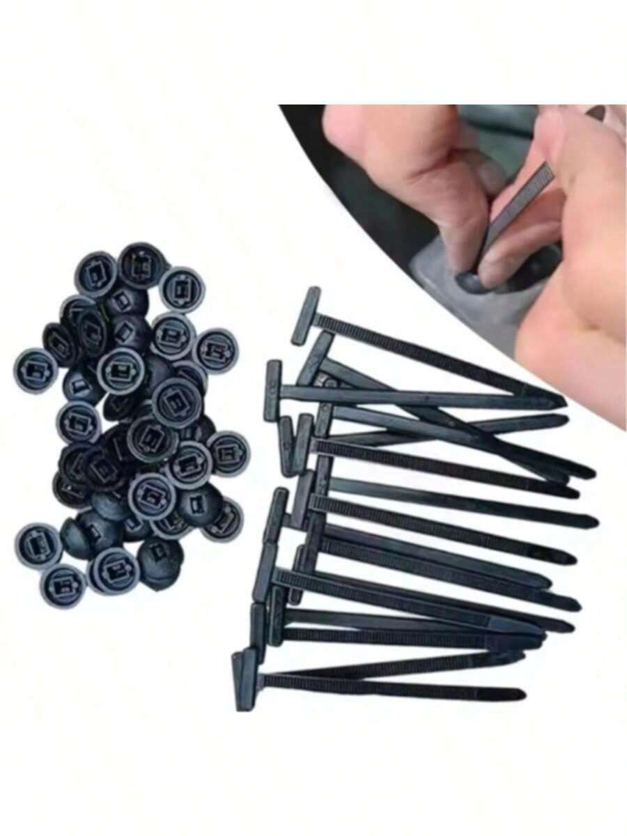 20/10 piezas Bridas universales y botones, bridas de cable autobloqueantes, correas de sujeción de cables, clips de cable universales autobloqueantes, bridas de plástico de sujeción, bridas de cable para el espacio entre el cinturón y el coche, clips de sujeción multifunción, para fijar el motor, el forro, las cubiertas del panel interior del maletero
