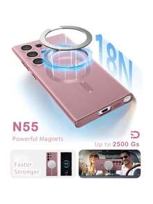 Magsafe磁吸保护壳，兼容三星Galaxy S24、S25、S22、S23 Ultra Plus、S20、S21 FE、Note 20、A35、A55、A05、A15，采用柔软TPU材质，也兼容 17、Air、16、E、15、14、13、12、11 Pro Max Plus。 - 玫瑰金 - 查看 9