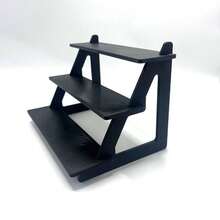Black Minimalist Geometric Display Shelf, All-In-One Solution For Collecting And Displaying Figurines - 3 layers - View 5