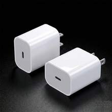 1/2/4个装 20W 快充 USB-C 墙充，耐用电源适配器，兼容 Type-C 充电线，适用于智能手机 - 美規A型插(110-127V) - 查看 3