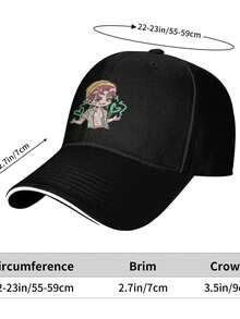 Kpop  The Sandwich Baseball Cap Is A Fashionable Outdoor Accessory Suitable For Both Men And Women. It Is Lightweight, Soft, Adjustable, And Perfect For Beach Outings, Camping And Gatherings. - Black - View 6