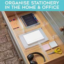 8pcs Extendable Kitchen Drawer Organiser Insert - Adjustable Dividers For Cutlery/Stationery/Accessories Storage | No Tools Needed, SpaceMax Design For Small British Kitchens, Household Storage Organiser /Spring Home Storage And Organization 2026 - Trong sáng - Xem 4