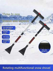 Snow Removal Shovel, Car Snow Removal Tool, Snow Removal Machine, Glass Cleaning And Defrosting Tool, Snow Removal Tool, Winter Snow Scraping And Ice Removal Brush - A - View 12