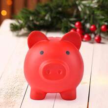 1pc Cute Cartoon Piggy Bank, Shatterproof Ceramic Coin Bank, Birthday/Business Gift, Creative Cartoon Coin Bank For Kindergarten, Kids, Boys, Girls, Students, New Year Gift - Multicolor - View 7