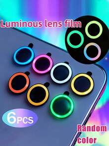 Bộ 6 miếng dán cường lực bảo vệ ống kính camera màu huỳnh quang ngẫu nhiên, tương thích với iPhone, bảo vệ ống kính độ nét cao, chống trầy xước, hiệu suất cao, thiết kế trang nhã, lý tưởng để bảo vệ ống kính huỳnh quang và ốp lưng điện thoại, món quà tuyệt vời cho ngày Valentine. Thích hợp sử dụng hàng ngày, văn phòng, nhà. Chống nước, chống sốc, chống rơi, chống trầy xước. - Nhiều màu - Xem 24
