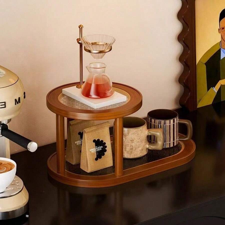 Desktop Storage Rack, Entryway Key Organizer, Small Apartment Cup Holder, Multifunctional Multi-Layer Jewelry Display Stand - Multicolor - View 1