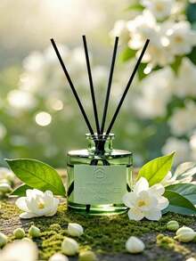 Difusor de Fragancia 50ml - Aroma Jazmín y Flores Blancas - Ambientador de Varillas para Hogar - Jazmín - Ver 4