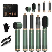 Cepillo de aire caliente multifuncional 6 en 1: 3 velocidades de temperatura (50 °C/78 °C/105 °C) con secado, alisado y rizado. Alta potencia para ahorrar tiempo. Portátil para viajes. Regalo perfecto de Navidad para peinar. - Tipo de Enchufe A USA (110-127V) - Ver 16