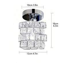 Nordic Crystal Flush Mount Ceiling Light, Corridor Hallway Entryway Foyer Balcony Dressing Room Bedroom Modern Minimalist Lighting Fixture - Multiple Styles - View 14