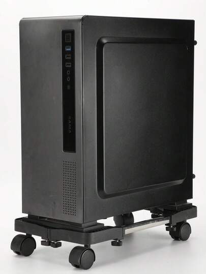 通用移动滚轮底座，带脚轮 - 适用于电脑主机和水冷散热器的重型散热支架 | 可调节滚轮支架，适用于家庭办公室、游戏设备、服务器机架、地板通风和线缆管理 | 桌面和家用电器移动推车，易于滑动的滚轮底座，适用于冰箱、空气净化器、打印机 | 电脑散热器、家具滑轨、搬运辅助工具 | 适合作为乔迁、圣诞节和生日礼物