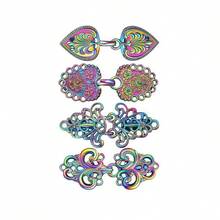 4-Piece Vintage Zinc Alloy Swivel Clasp Set: Elegant Shawl Collar Clip, Cardigan Fastener, Shirt Clip, Coat & Scarf Clip. Available In Antique Silver / Antique Bronze / Gold / Iridescent. A Refined Gift For Both Men And Women, Suitable For Diverse Occasions: Daily Commutes, Office Meetings, Business Trips, Dates And Dinners, Wedding Banquets, Parties, Travel Outfits, And Holiday Styling. - 4件套 - 查看 12