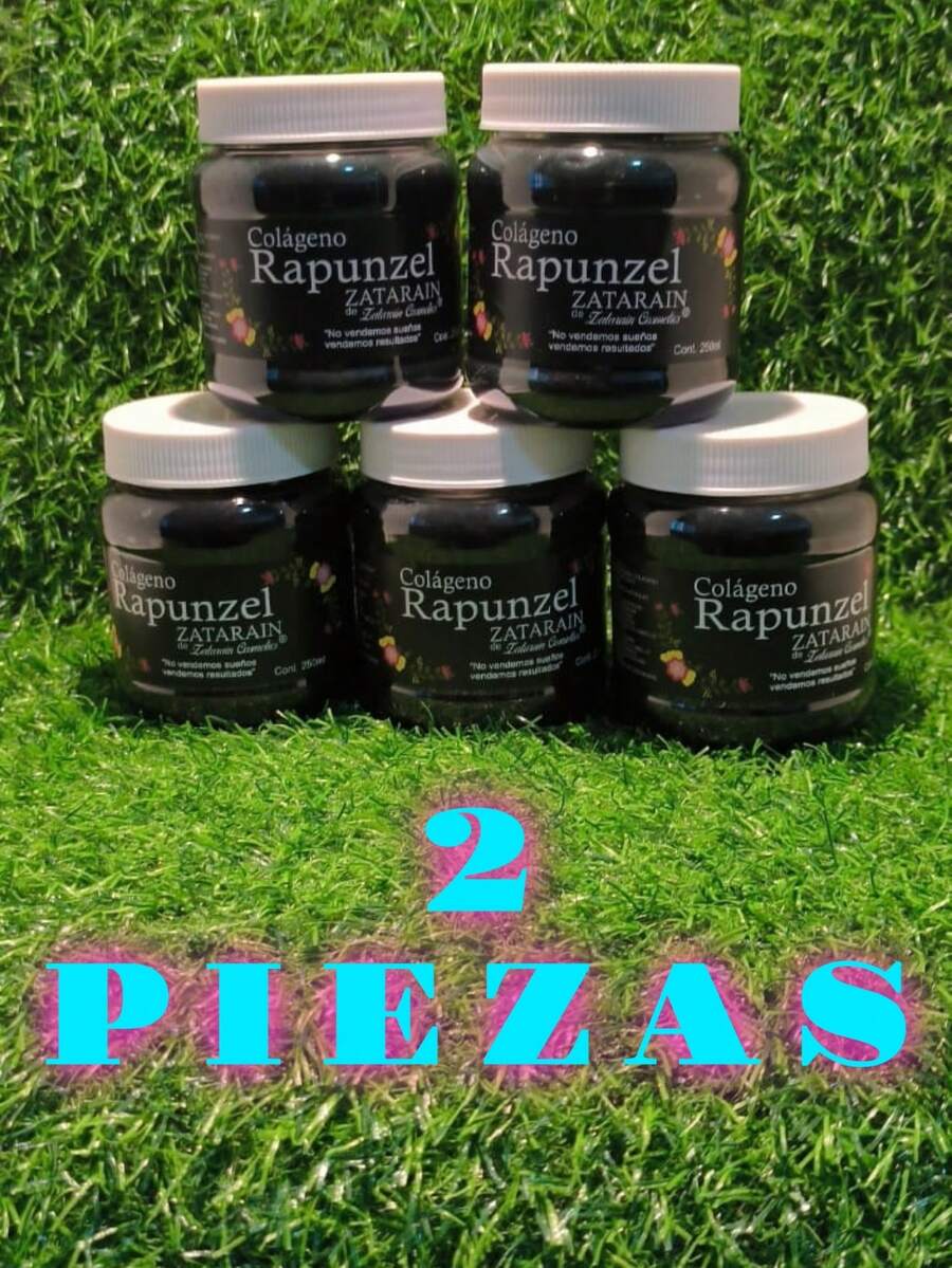 2 Piezas de Crema de Colageno Rapunzel 250 ml - Tamaño de viaje - Ver 1