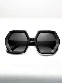 1副新款不对称镜框男士时尚眼镜，时尚街头风百搭眼镜 - 彩色 - 查看 4