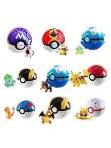 1个惊喜翻转宠物球模型玩具，趣味收藏玩具，适合作为生日礼物和派对礼品 - 彩色 - 查看 7