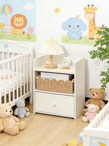 1个带扇形边的编织收纳篮，适用于浴室水箱架、浴室、客厅、卧室、梳妆台、家居装饰、浴室配件、桌面、家居收纳整理、整理篮 - 彩色 - 查看 4