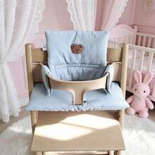 2Pcs/Set  Children's High Chair Cushions, High Chair Protective Cushions, Backrest Cushions, Suitable For Children - Blue - View 6