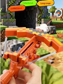 1件最新款MC My World玩具弹性弓弩棕色弓像素风格游戏玩具模型 - 完美礼物 - 生日礼物 - 理想礼物 - 惊喜礼物 - 节日礼物 - 季节性礼物 - 万圣节礼物 - 圣诞节礼物 - 游戏爱好者精致礼物 - 礼物 - 复活节礼物 - 彩色 - 查看 5