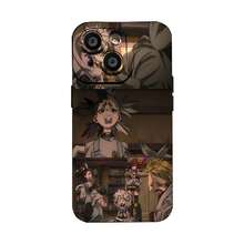 Personajes de anime con peinados y expresiones únicos. Esta elegante funda es compatible con iPhone 17, 16, 15, 14 Pro Max, 13, 12, 11, XR y XS Plus. Fabricada en TPU flexible, resistente a golpes y arañazos, ofrece una excelente protección contra caídas y un agarre cómodo. Es un regalo ideal para familiares, amigos y seres queridos, y una opción perfecta para festivales. - Negro - Ver 2